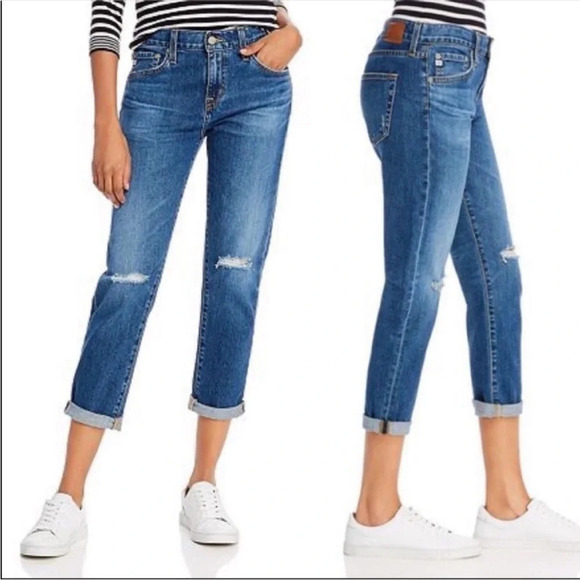 Ag Adriano Goldschmied Denim - AG Ex-Boyfriend Slouchy Slim Boyfriend Jean 11 Years Interrupted Casual Denim 28